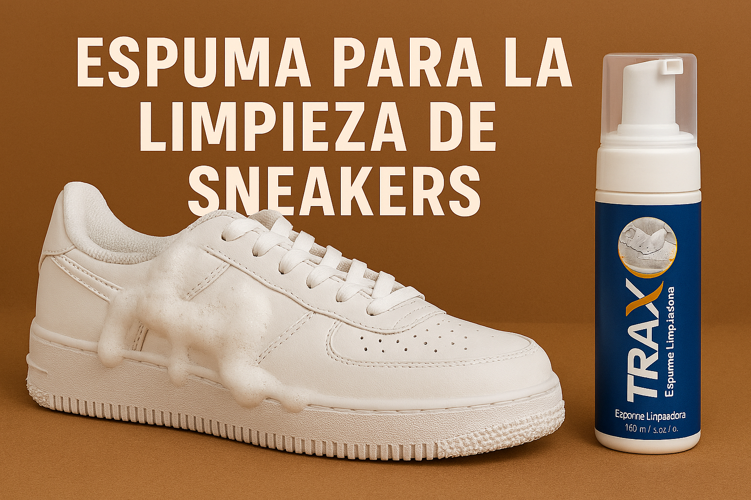 “Por qué la Espuma TRAX es la Mejor Solución para Limpiar Cualquier Tipo de Calzado-Tenis” 1 Espuma para limpieza en seco de zapatos escolares